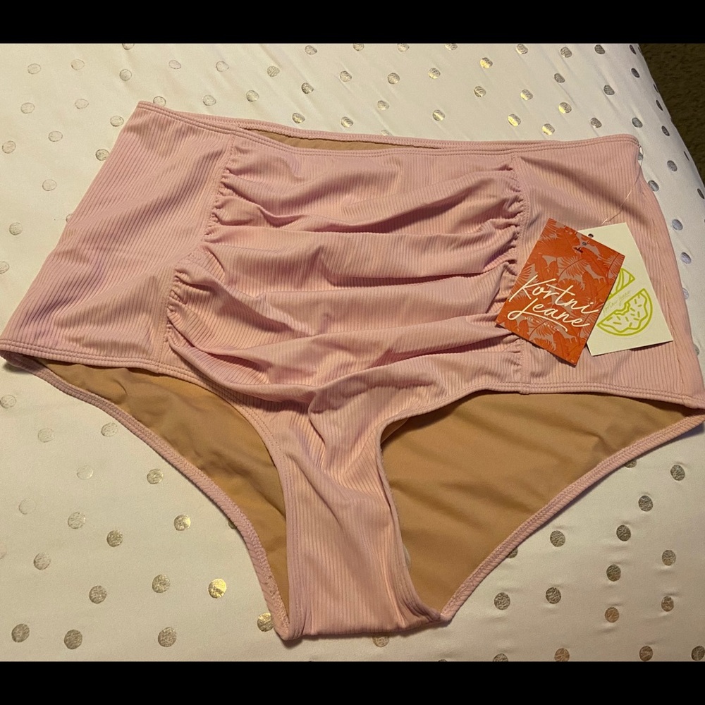 Kortni Jeane Ruched 2.0 Swim Bottoms 2XL XXL